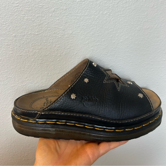 RARE vintage Dr Marten Star Cut Out Studded Slides Made In England Dunnet Sandal - Picture 8 of 17